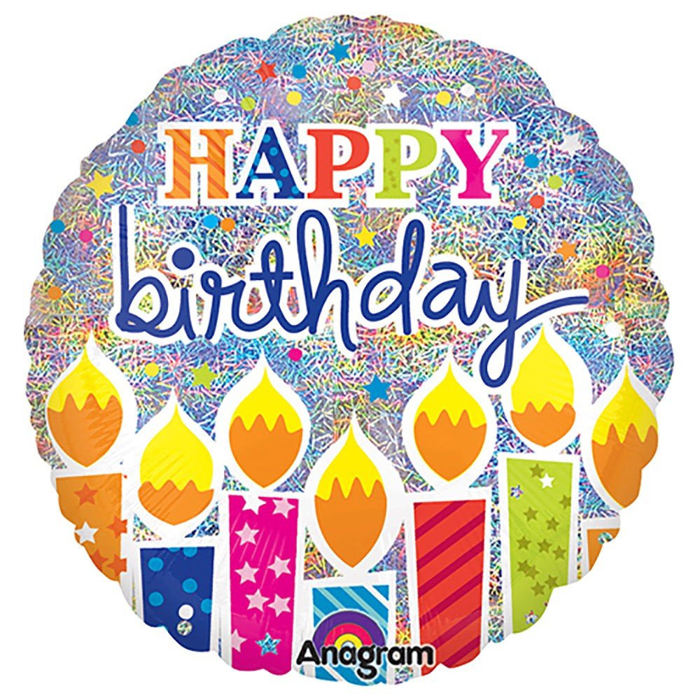 Birthday Candles Foil Balloon