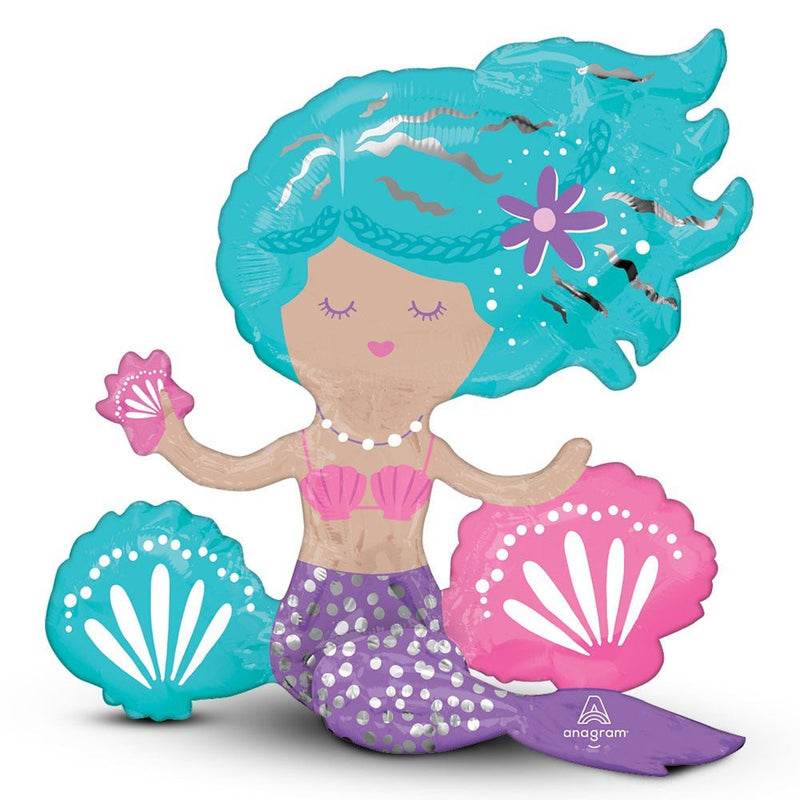 Mermaid Foil Balloon Sitter