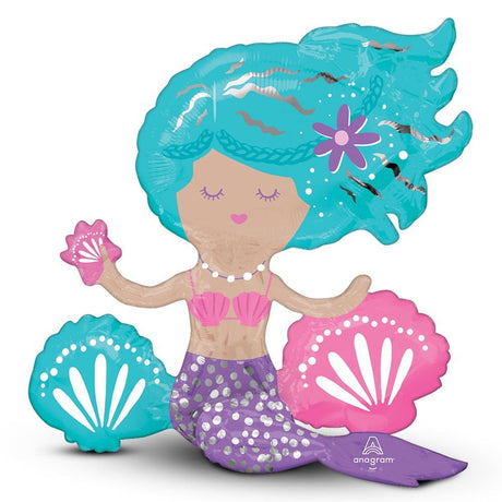 Mermaid Foil Balloon Sitter