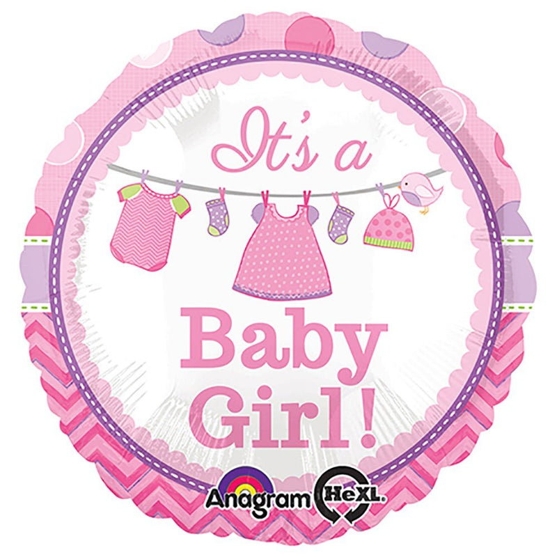 18 Inch Baby Girl Foil Balloon