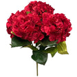 Silk Hydrangea Bush Red