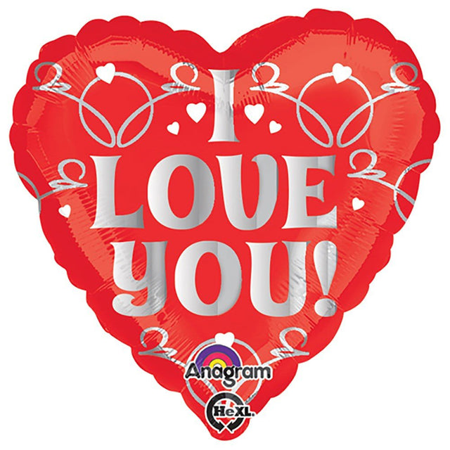 18 Inch Silver Love Foil Balloon
