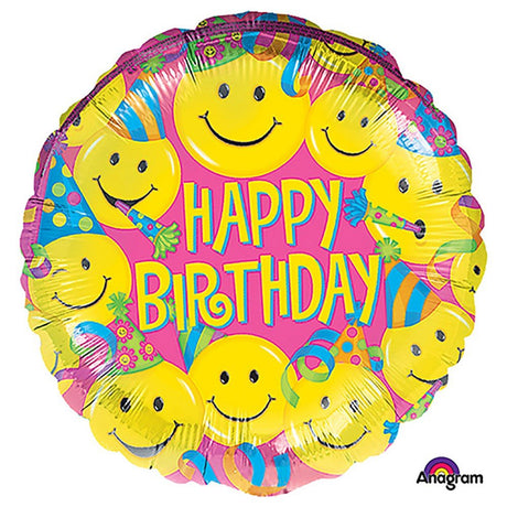 Foil Balloon 18 Inch Smiles
