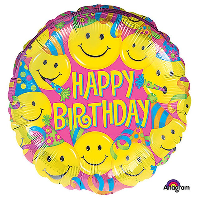 Foil Balloon 18 Inch Smiles