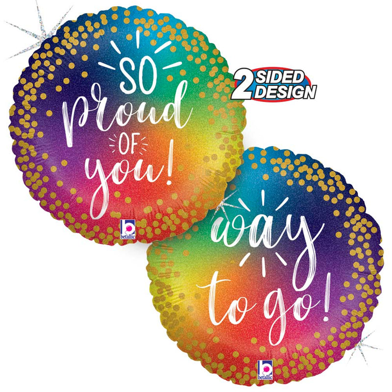 Foil Balloon So Proud Rainbow