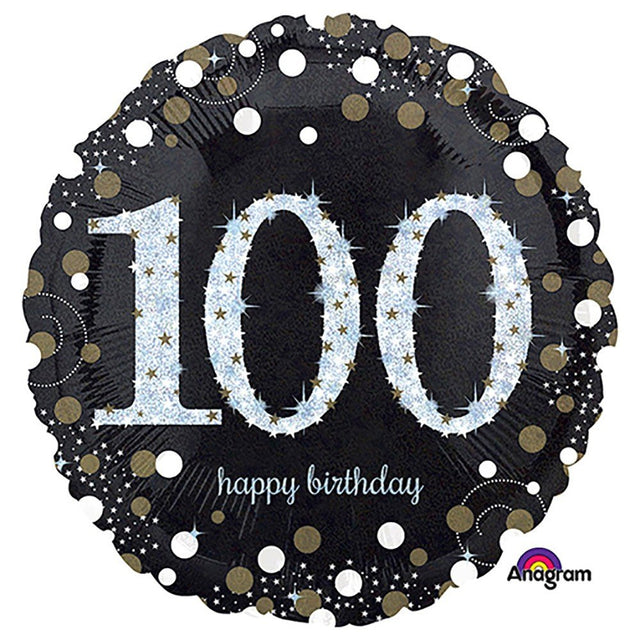 Foil Balloon Sparkling Birthday 100