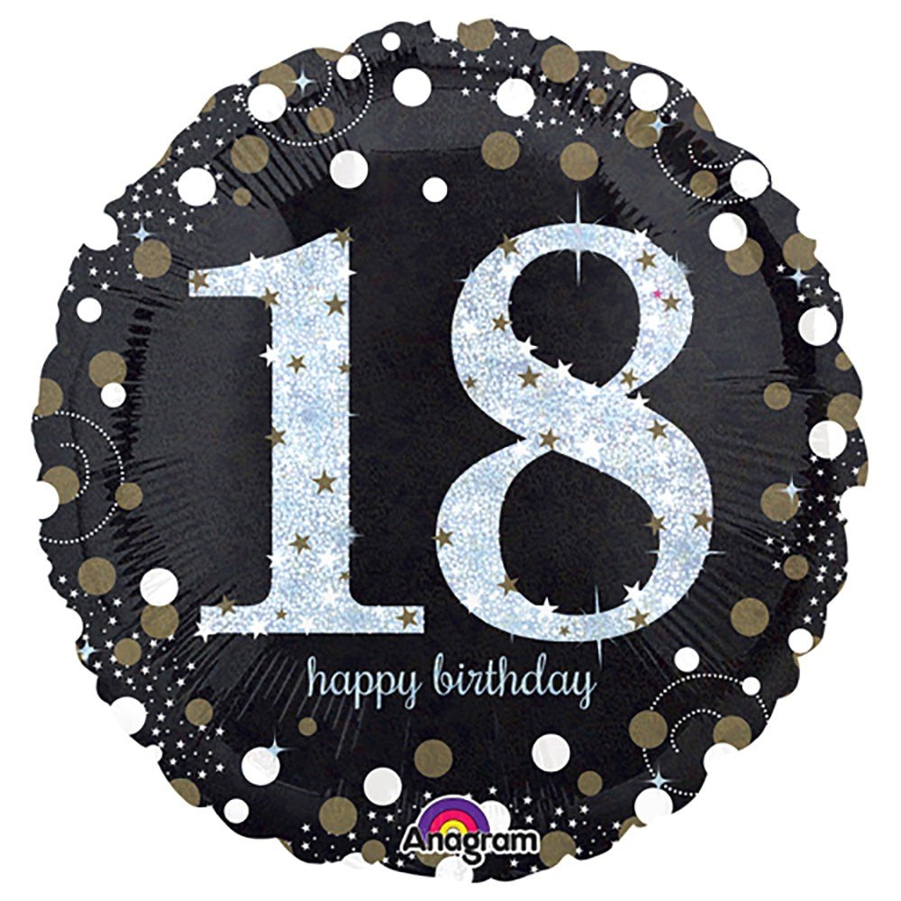Foil Balloon Sparkling Birthday 18