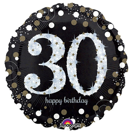 Foil Balloon 18 Inch Sparkling Birthday 30