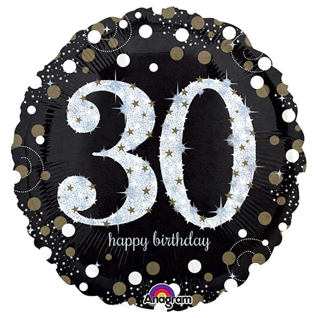 Foil Balloon 18 Inch Sparkling Birthday 30