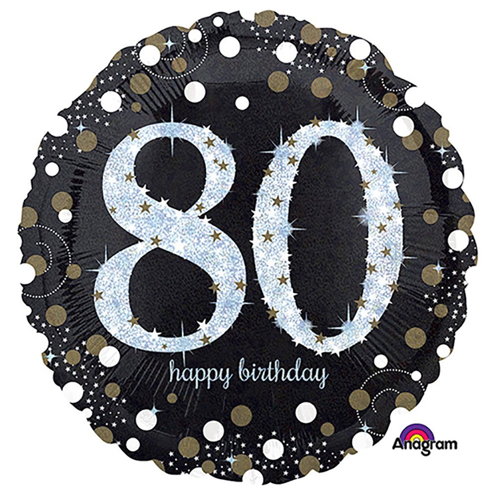 Foil Balloon 80th Birthday
