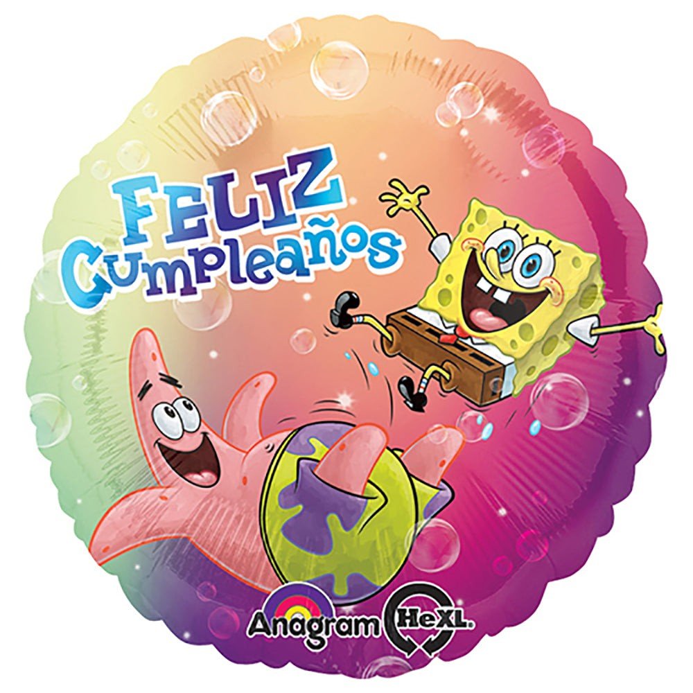 Foil Balloon Spongebob Feliz Cumpleanos 18 Inch