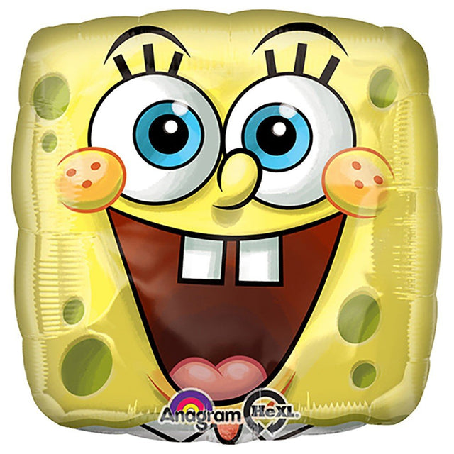 SpongeBob Square Face Foil Balloon 18 Inch