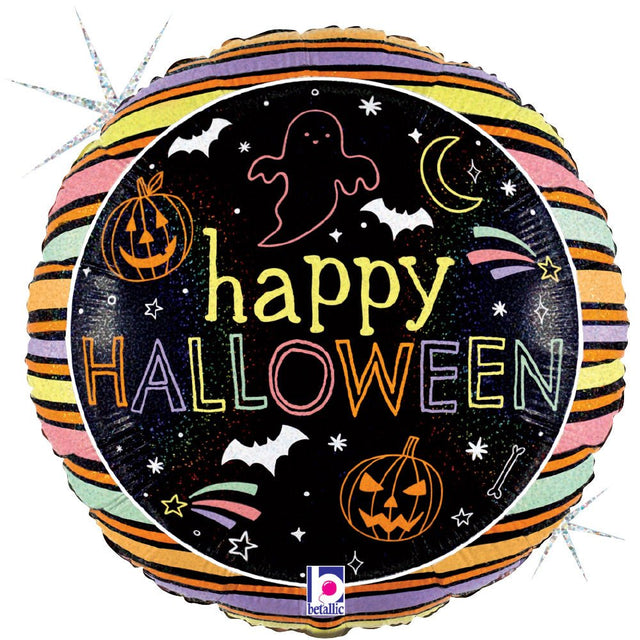 Halloween Foil Balloon - Spooky Pastel 18 Inch