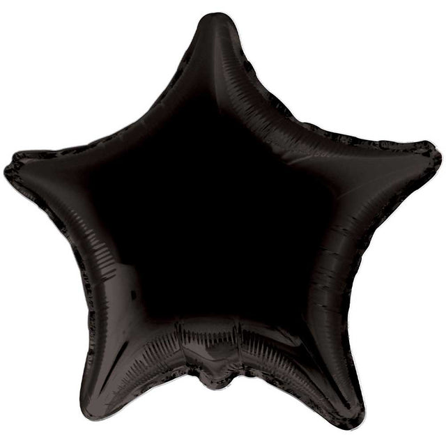 Foil Star Balloon Black 18 Inch