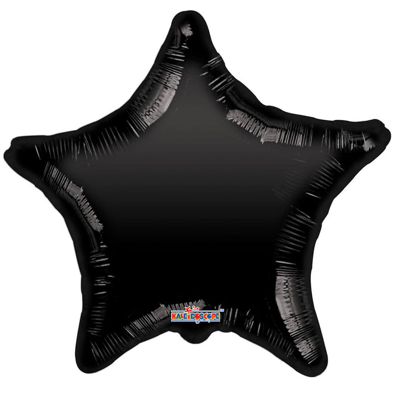 Plastic Balloon 18 Inch Star Black