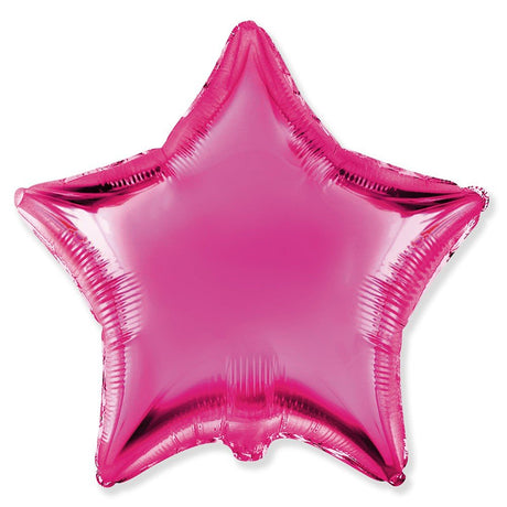 18 Inch Star Fuchsia Foil Balloon