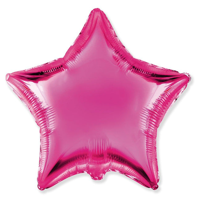 18 Inch Star Fuchsia Foil Balloon