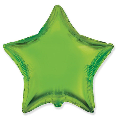 18 Inch Star Lime Green Foil Balloon