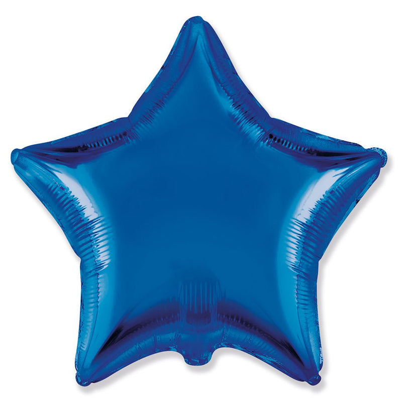 Star Metallic Blue Foil Balloon