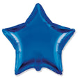 Star Metallic Blue Foil Balloon
