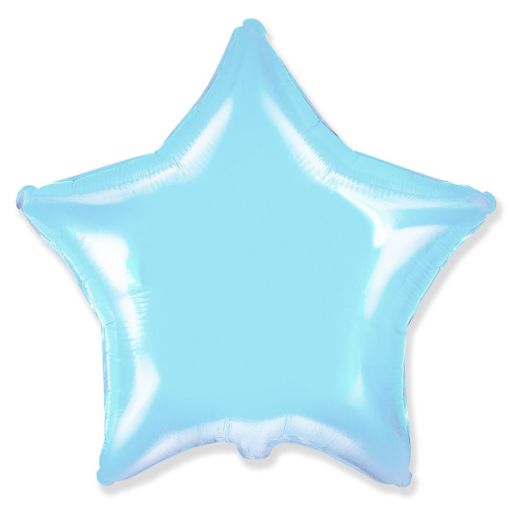 Star Foil Balloon Pastel Baby Blue
