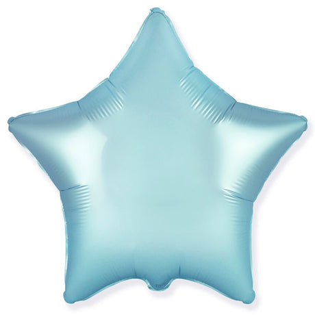 Star Foil Balloon 18 Inch Satin Pastel Blue