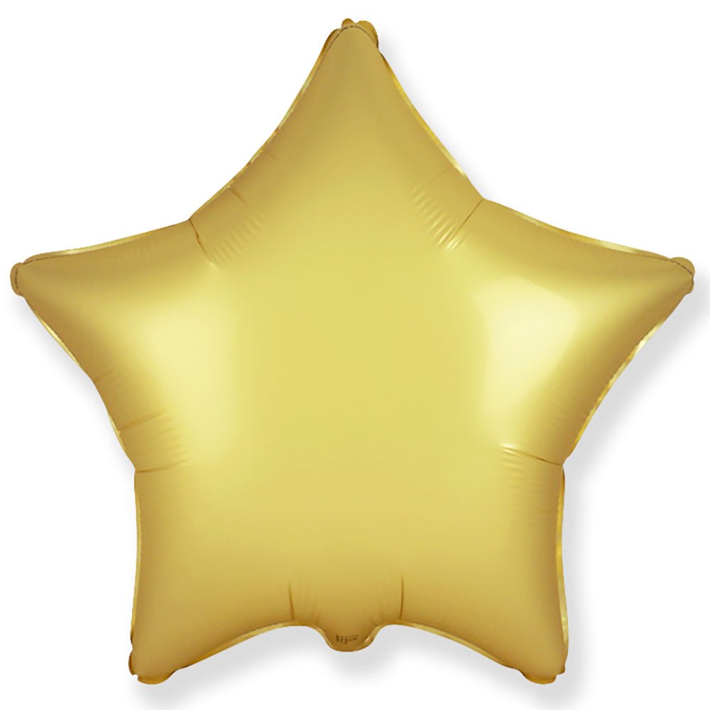 Star Foil Balloon 18 Inch Satin Pastel Gold