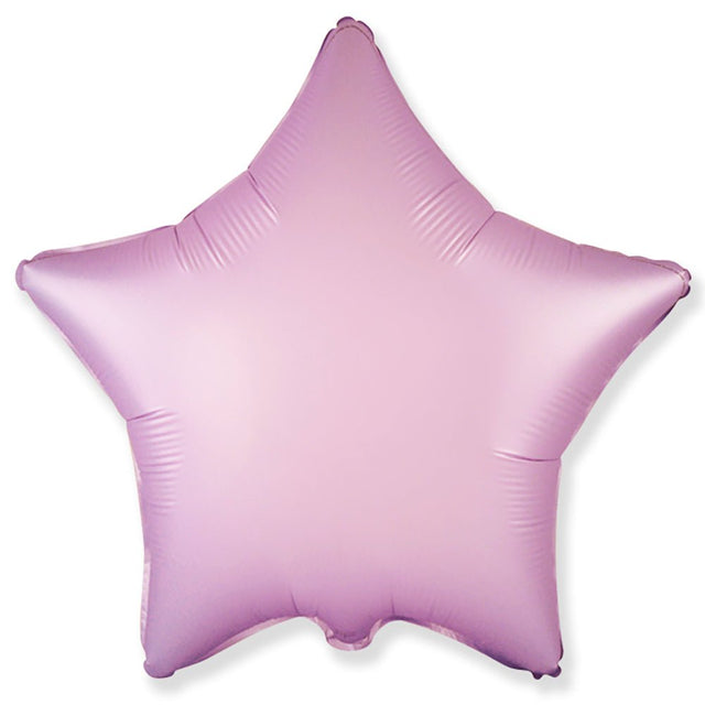 Star Foil Balloon Satin Pastel Lilac