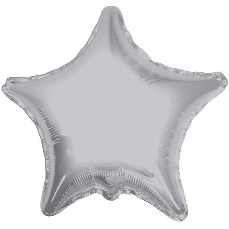 Silver Star Foil Balloon 18 Inch