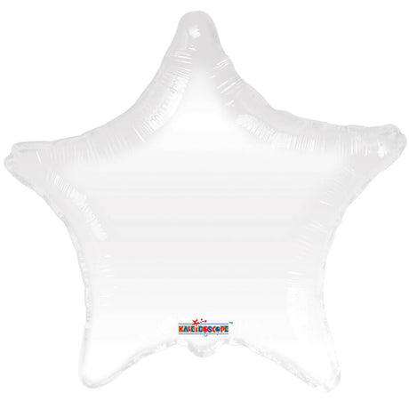Plastic Balloon 18 Inch White Star