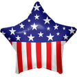 Star Foil Balloon 18 Inch Patriotic