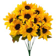 Sunflower Bush Yellow Silk Flowers