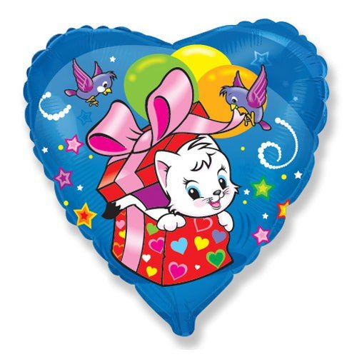 Foil Balloon Surprise Cat 18 Inch