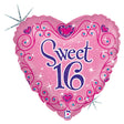 Foil Balloon Sweet 16 Sparkles