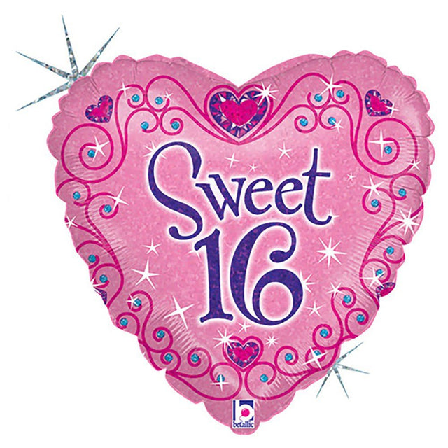 Foil Balloon Sweet 16 Sparkles