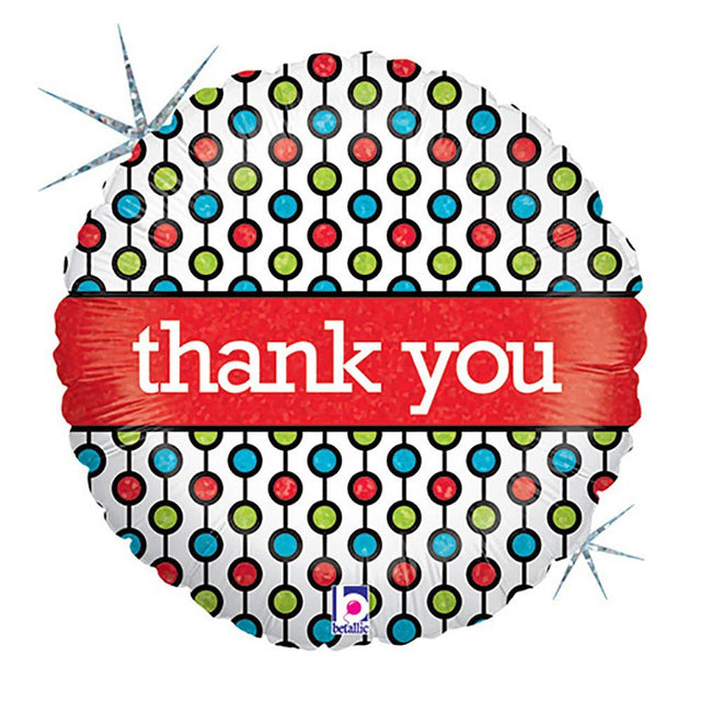 Foil Balloon Thank You Beads 18 Inch