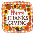 Thanksgiving Foil Balloon Buffalo Plaid 18 Inch
