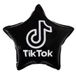 Foil Balloon TikTok Star Black 18 Inch