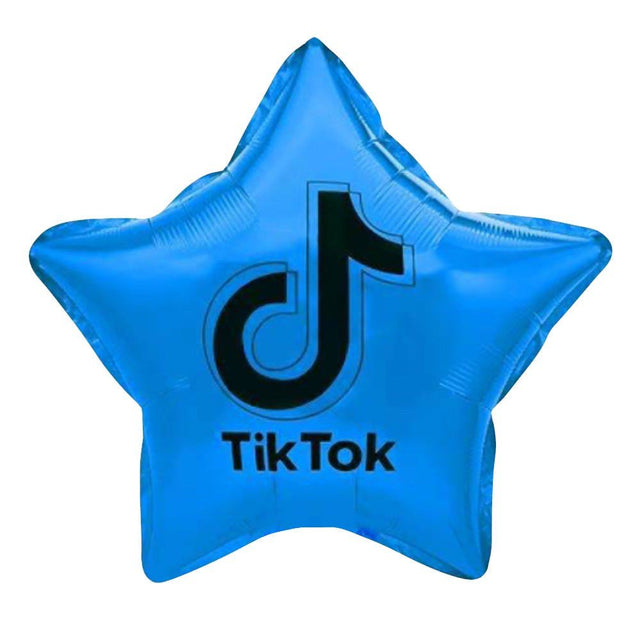 Foil Balloon TikTok Star Blue