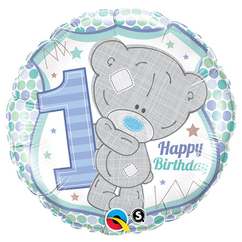 Foil Balloon Boys 1st Birthday Tatty Teddy