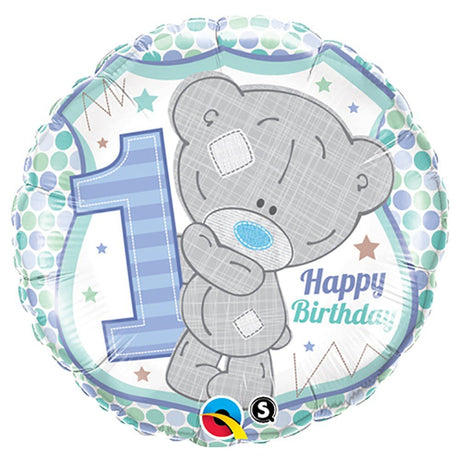 Foil Balloon Boys 1st Birthday Tatty Teddy