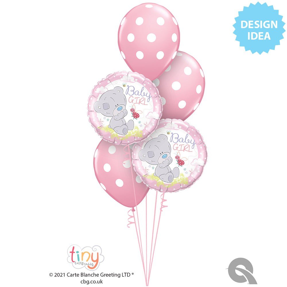 Foil Balloon Tiny Tatty Teddy Baby Girl 18 Inch