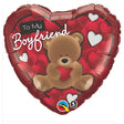 18 Inch To My Boyfriend Bear Foil Balloon