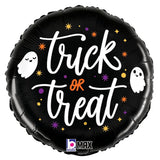 Halloween Foil Balloon Trick Or Treat Ghosts 18 Inch
