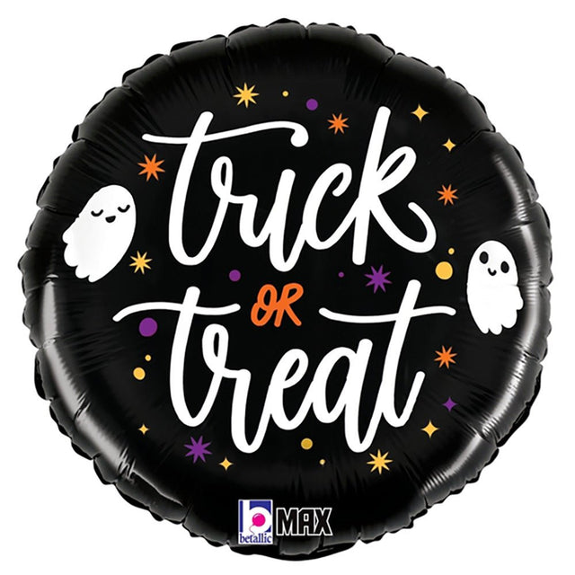Halloween Foil Balloon Trick Or Treat Ghosts 18 Inch