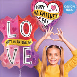 18 Inch Valentine Holographic Foil Balloon