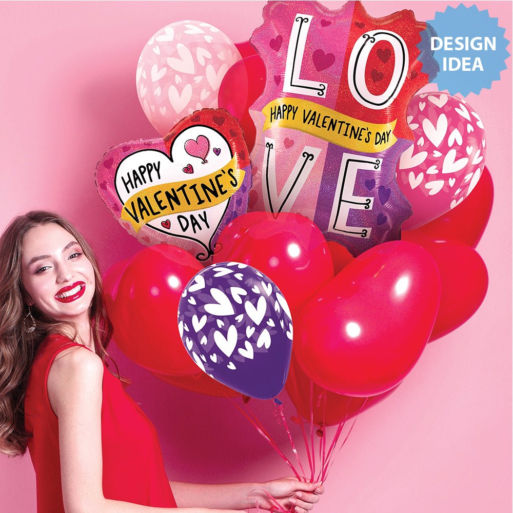18 Inch Valentine Holographic Foil Balloon