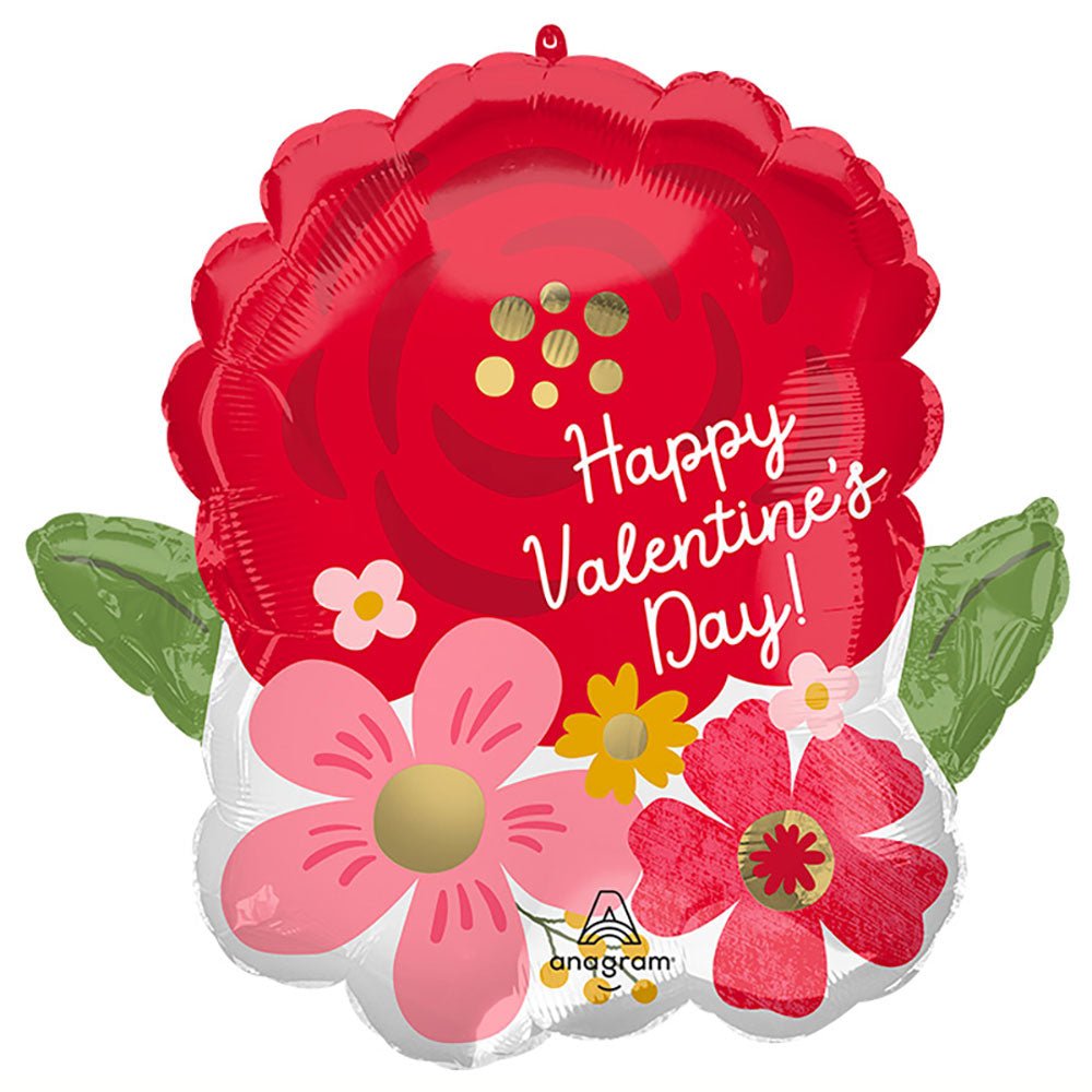 Valentine Florals Foil Balloon