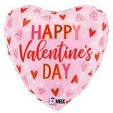 Valentine Hearts Foil Balloon 18 Inch