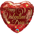 Foil Balloon Valentine's Classic Script